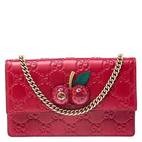 gucci mini bag with cherries|Gucci side bags women's.